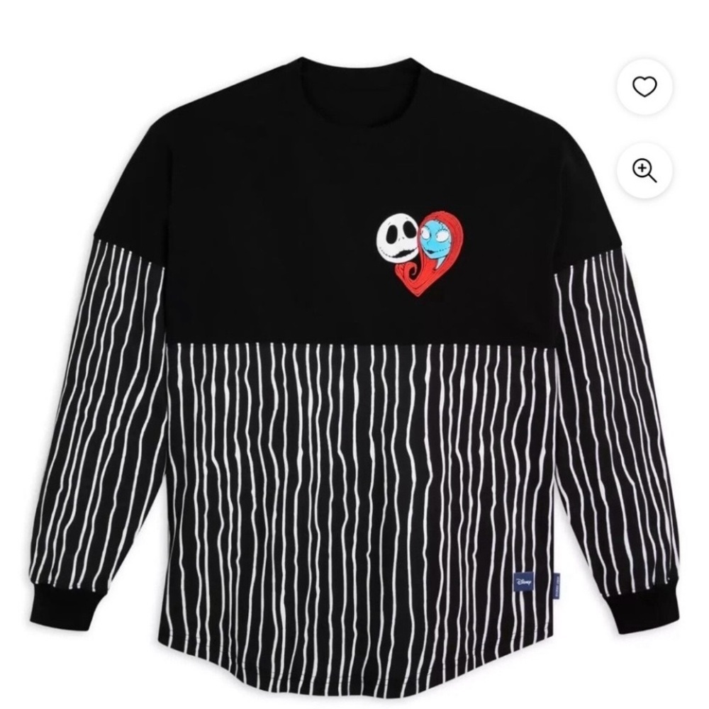 Black and White Striped  Tim Burton’s Nightmare Before Christmas Spirit Jersey